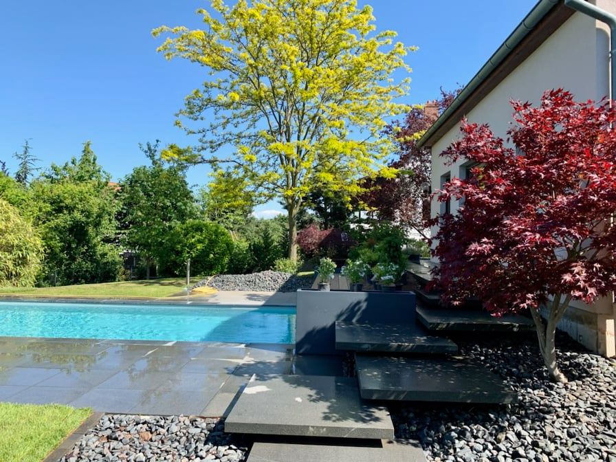 Piscine et son aménagement paysager aux alentours de Ribeauvillé dans le Haut-Rhin Saint-Dié-des-Vosges 3