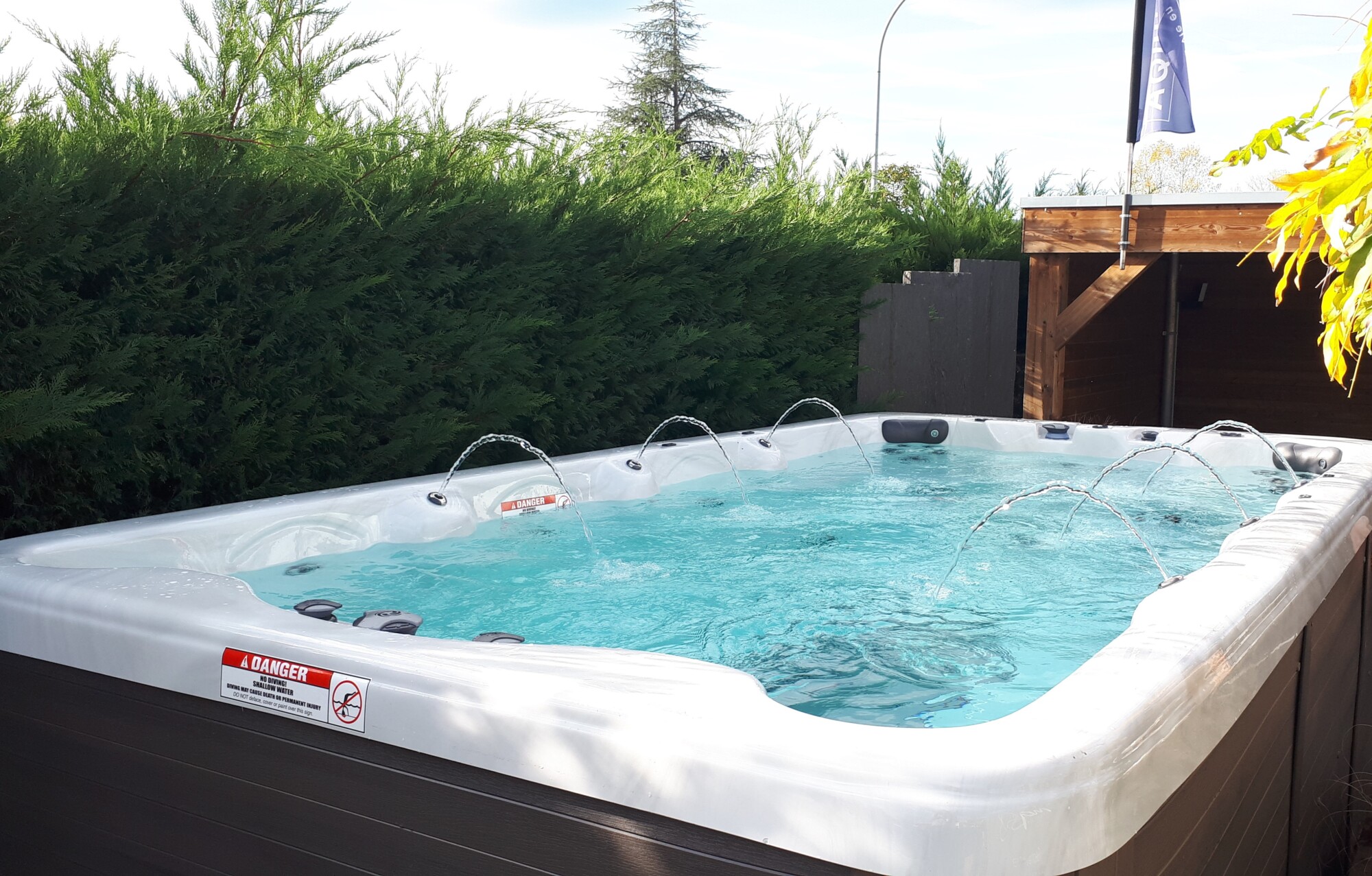 Nouveau spa de nage sur notre showroom à Bennwihr-Gare Mulhouse