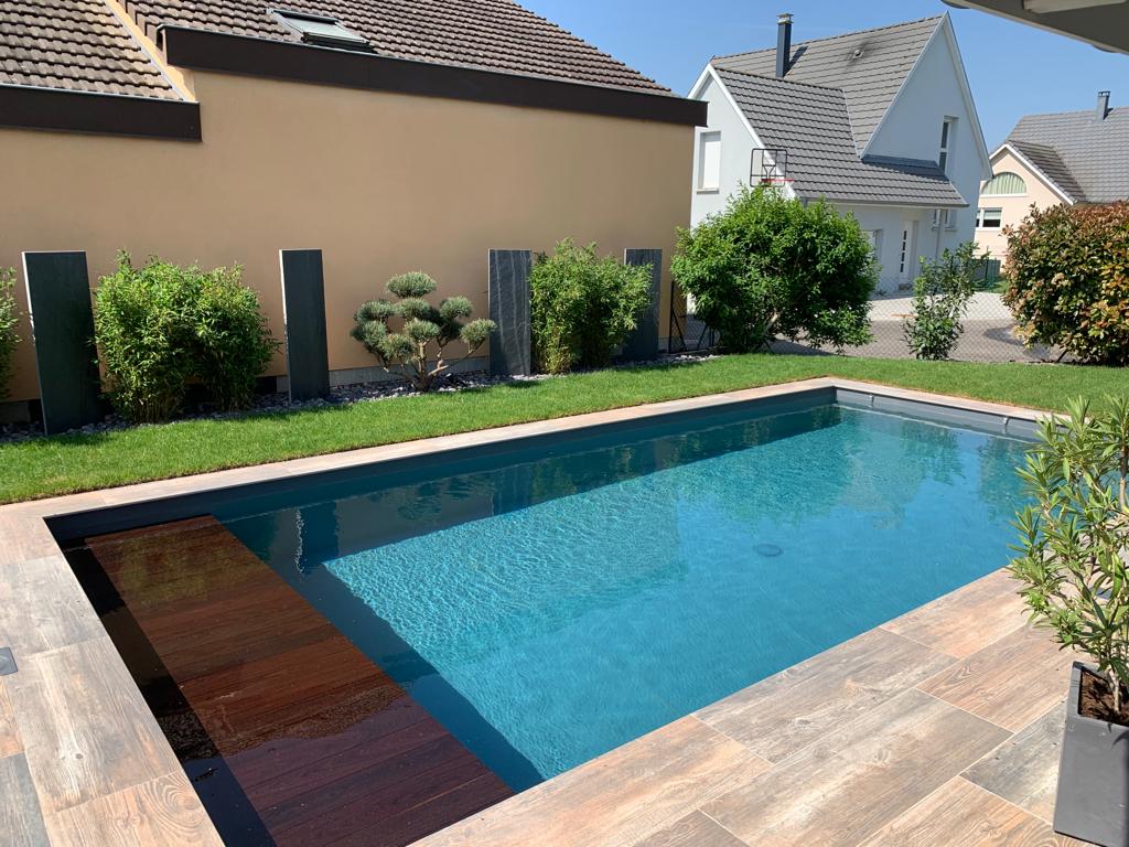 Aménagement paysager et piscine dans les environs de Colmar Sélestat