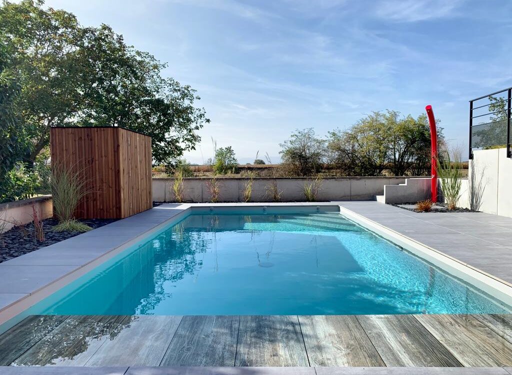 Construction piscine, installation spa et cabanons en bois, près de Colmar, Haut-Rhin Sélestat