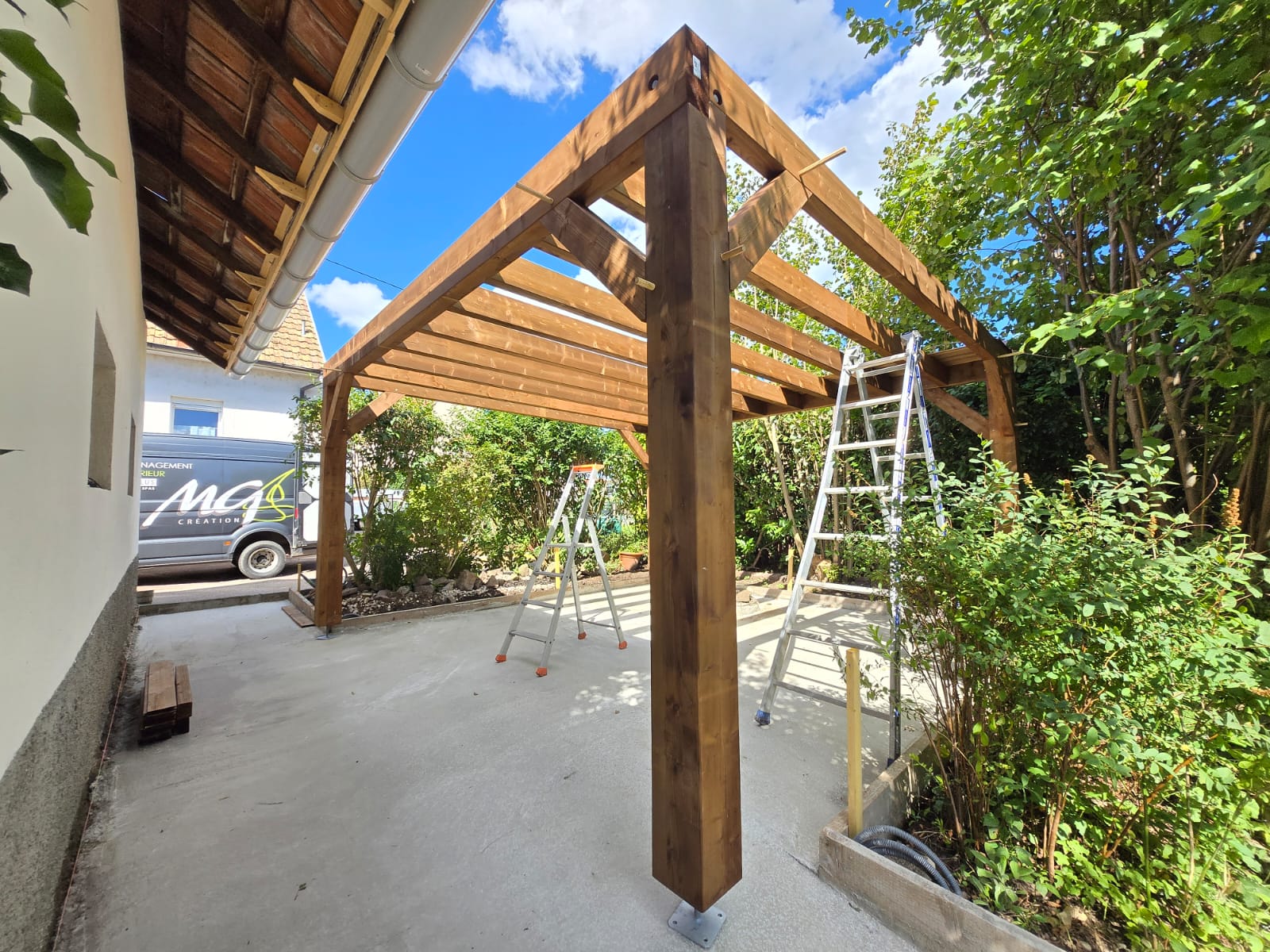 IMG 20250916 WA0021 | MG création Pose d’une pergola en bois à Colmar Saint-Dié-des-Vosges 1