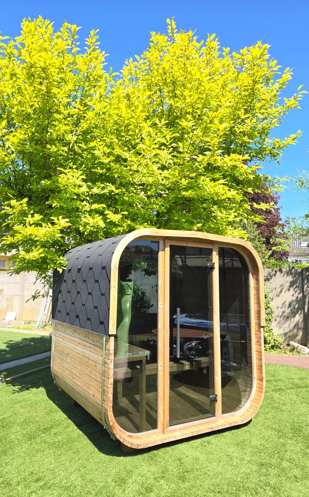 SAUNA FOREST EXTERIEUR COLMAR MG CREATION | MG création Installation d’un sauna Forest à Colmar | MG Création Sélestat 0
