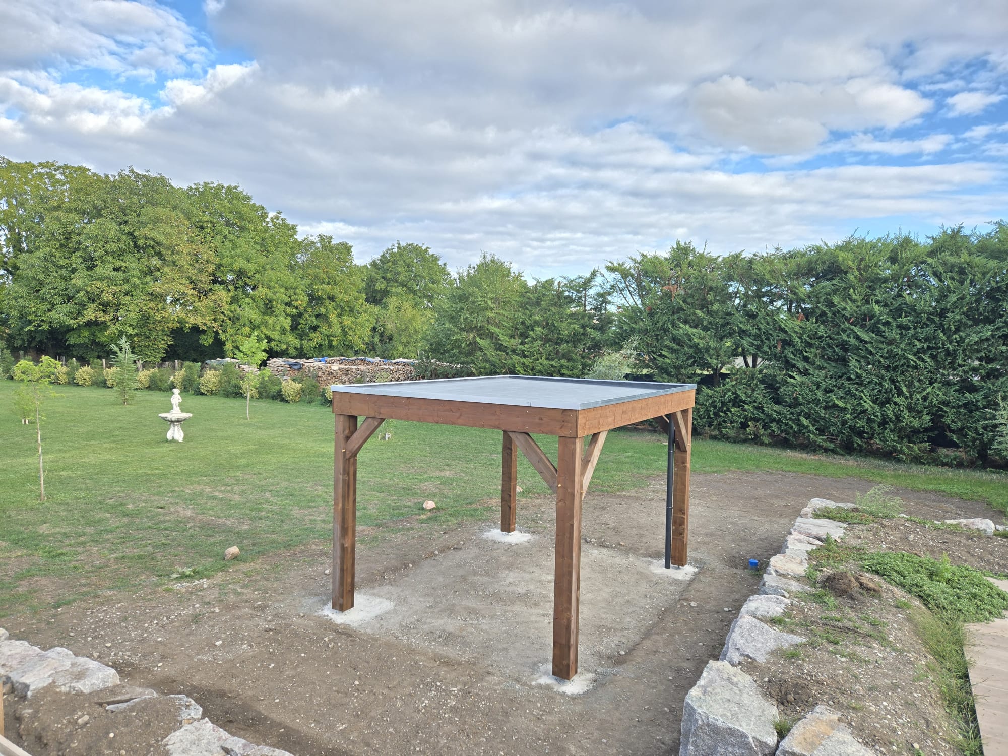 Pergolas bois pr&egrave;s de Colmar : Une r&eacute;alisation MG Cr&eacute;ation Kingersheim